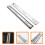 2pcs Drawer Slides Abs Silver For Diy Projects 3