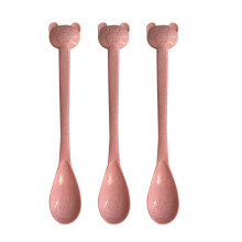 20pcs Plastic Ice Cream Scoop Child Spoon Cute