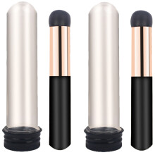 2pcs Silicone Lip Brush Lips Scrub Brush Travel Aluminum Tube