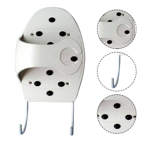 Raindrops Wall Mounted Iron Holder Plastic Storage 1pcs 2