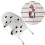 Raindrops Wall Mounted Iron Holder Plastic Storage 1pcs 5