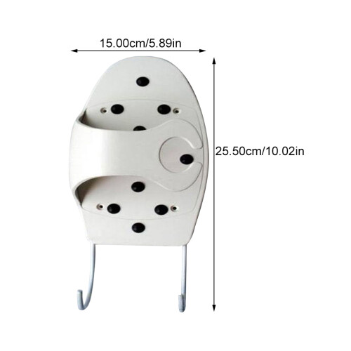 Raindrops Wall Mounted Iron Holder Plastic Storage 1pcs 1