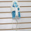 Raindrops Wall Mounted Iron Holder Plastic Storage 1pcs 8