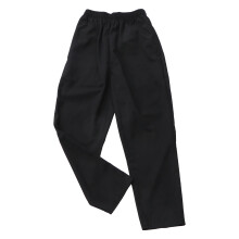 Quick Drying Chef Pants Comfortable Polyester Black 1 Pair