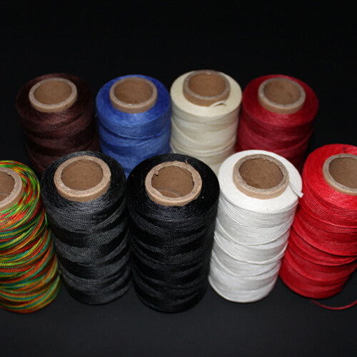 2 Pcs Cord Crafts Hand Sewing Wax Thread 2pcs Black 2