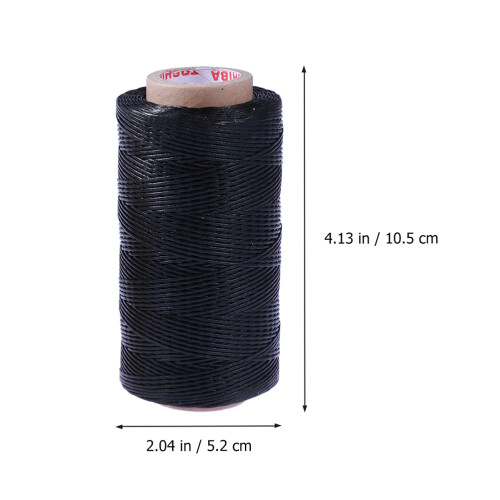 2 Pcs Cord Crafts Hand Sewing Wax Thread 2pcs Black 1