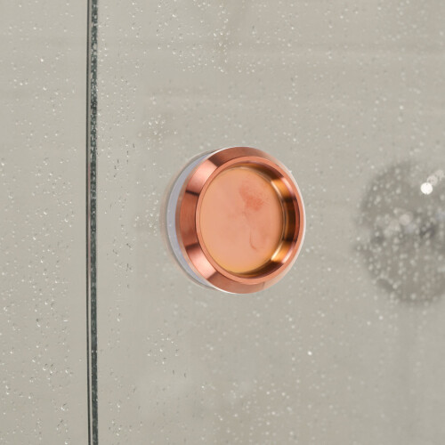 2 Pcs Bathroom Door Handle Interior Doors Handles Rose Gold 1
