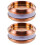 2 Pcs Bathroom Door Handle Interior Doors Handles Rose Gold 5