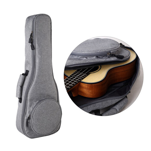 Guitar Bag Ukulele Package Ukulele Bag Light Grey Canvas Bag