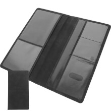 Masteelf Driver'S License Cover Card Wallet Cars Travel Black
