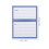 150 Pcs Mailing Label Blank Labels Sticker Envelopes Sign Office Blue 2