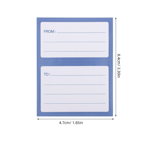 150 Pcs Mailing Label Blank Labels Sticker Envelopes Sign Office Blue 1