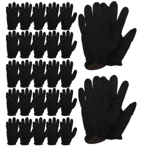 100 Pcs Kitchen Handle Man Work 22.00x13.00x0.20cm Black