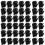 100 Pcs Kitchen Handle Man Work 22.00x13.00x0.20cm Black 10