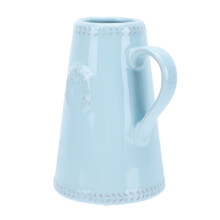 1Pc Blue Ceramic Indoor Flower Vase Elegant Home Decor Decoration