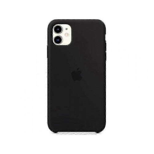 (Black) Silicone Phone Case For Iphone 11 - ya