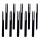 200pcs Wedding Cupcake Decor Two Tooth Fork Cake Picks Black 8