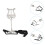 1pc Secondary Music Stand Euphonium Dedicated Iron 3