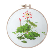3 Pcs White Embroidery Fabric Embroidered Cross- Needlework