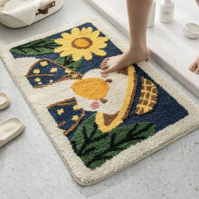 (A big duck with a tilted head, 50*80cm [Buy one get one free Affordable Package]) Bathroom floor MATS, absorbent foot MATS, anti-slip bathroom MATS, entrance MATS, household carpets, door MATS for bedrooms and kitchens