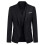 (S, Black) Allthemen Men's Business Blazer Solid Slim Fit Jacket 1
