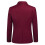 (S, Dark Red) Allthemen Men's Business Blazer Solid Slim Fit Jacket 4
