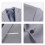 (S, Grey) Allthemen Men's Business Blazer Solid Slim Fit Jacket 5