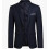 (M, Navy Blue) Allthemen Men's Business Blazer Solid Slim Fit Jacket 1