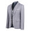 (S, Grey) Allthemen Men's Business Blazer Solid Slim Fit Jacket 3