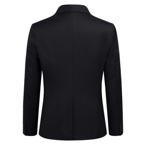 (M, Black) Allthemen Men's Business Blazer Solid Slim Fit Jacket 2