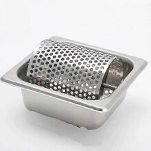 (Without Legs) Stainless Steel Butter Roller Easy to Clean Sturdy Removable Butter Applicator for Burger Shop Outdoor Restaurant Bread