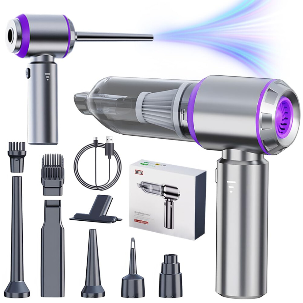 100W Portable Handheld Vacuum Cleaner With 6000Mah Battery, 15000Pa Suction, 4-In-1 Cordless For Car, Home, Office Cleaning 6482260885896