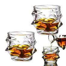 Japanese Crystal Whisky Glass Set, 2PCS Old Fashioned Whiskey Glasses, Bourbon Gifts for Men, Tasting Crystal Glasses