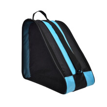 Ice Skate Bags for Kids, Large Capacity Breathable Roller Skate Storage Bag, Blue Inline Skates Holder for Ice Skating Shoes