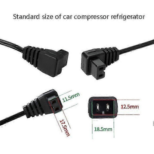Car Compressor Refrigerator Line 12/24V Semiconductor Refrigerator Power Cord Cigarette Lighter Line, Specification: Without Switch 5m 2
