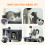 PawHut (Grey) PawHut 180cm Cat Tree Tower with Sisal Scratching Posts, Condos 8