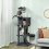 PawHut (Grey) PawHut 160cm Cat Tree Tower with Sisal Scratching Posts, Condos 1