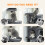 PawHut (Grey) PawHut 160cm Cat Tree Tower with Sisal Scratching Posts, Condos 8