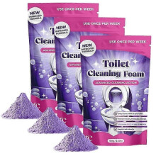 (3bags) 1-3x Fizzclean Toilet Foam Cleaner for Sparkling Clean Toilet