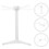 Noodle Dryer Foldable Plastic White Bracket 3