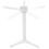 Noodle Dryer Foldable Plastic White Bracket 4