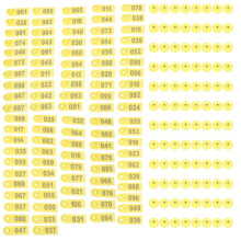 100pcs Sheep Ear Tag With Words Ear Tags Plastic