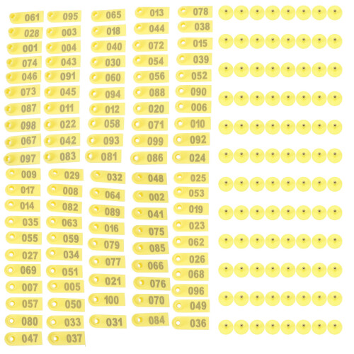 100pcs Sheep Ear Tag With Words Ear Tags Plastic