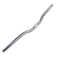1Pc Fixed Gear Bike Handlebar Silver Aluminium Alloy Lightweight