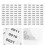 20 Sheets Consecutive Number Stickers Labels Digital 8