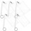 5 Sets Id Card Holder Transparent Hooks Documents Plastic 5