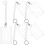 5 Sets Id Card Holder Transparent Hooks Documents Plastic 10