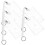 5 Sets Id Card Holder Transparent Hooks Documents Plastic 9