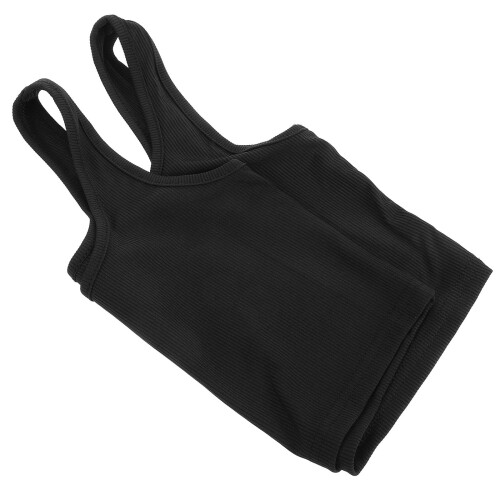 Women's Vest Tops Stable Black Polyester 1pack