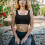 Women's Vest Tops Stable Black Polyester 1pack 6